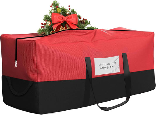 Regine Switzerland Christmas Tree Storage Bag - Heavy Duty 600D Oxford for 10 Ft Trees | Dampproof with Reinforced Handles & Dual Zipper