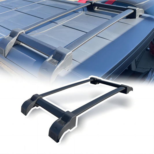 Broaddict Half Short Roof Rack Cross Bars Fit for 2021-2025 2026 Ford Bronco 4-Door Hard Top, Aluminum Side Rail Luggage Carrier, for Kayak, Bike, Snowboard Low Profile Bronco Storage Accessories