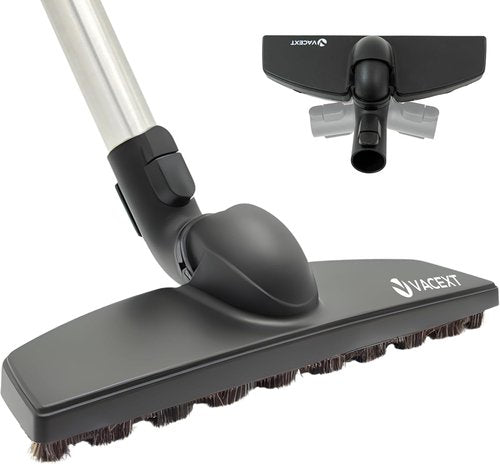 Miele Hardwood Floor Brush Head - 12” Parquet Twister with Soft Horsehair Bristles | 360° Swivel Vacuum Attachment for C1, C2, C3 Canister Vacuums