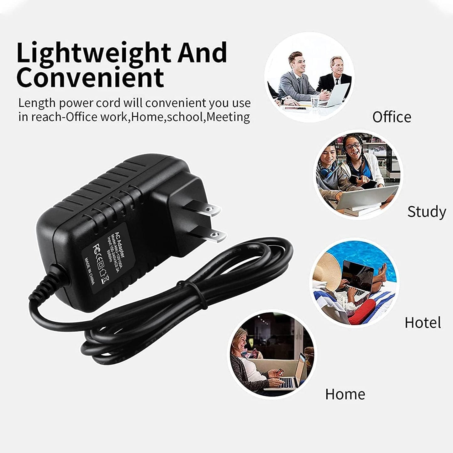 Xzrucst 12V M1 M2 2-in-1 DC12V Adapter Replacement for OMASSA Back Massager with Heat Shiatsu Neck Massagers Deep