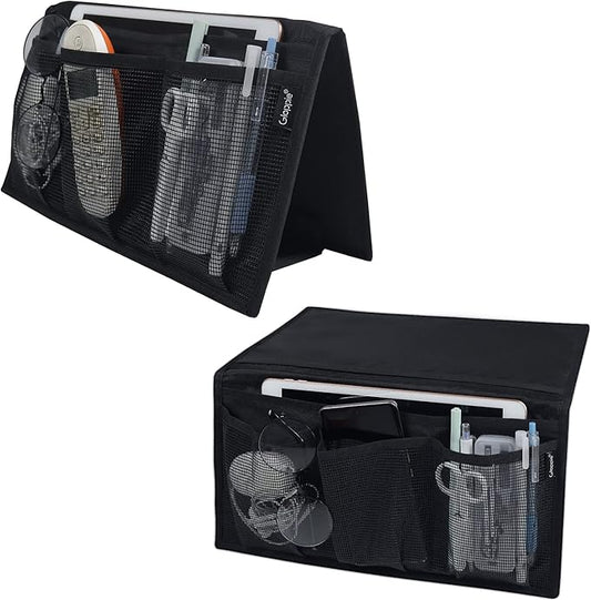 Gloppie Bedside Caddy with Pockets - Table Nightstand & Loft-Bed Organizer - Desk Storage & Hanging Organizer for Dorm
