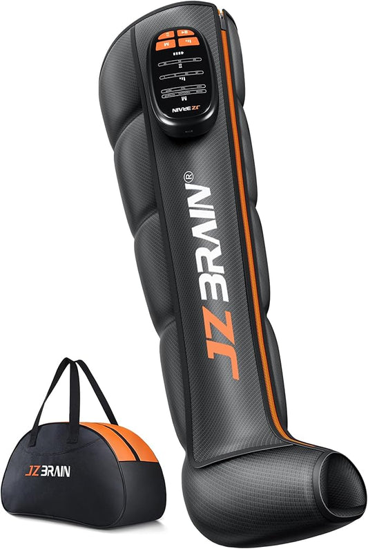 Sequential Air Compression Leg Recovery System : Professional Rechargeable Full Leg Compression Boots for Post-Workout Muscle Relaxation - Recovery Device for Athletes Runners Gym Users