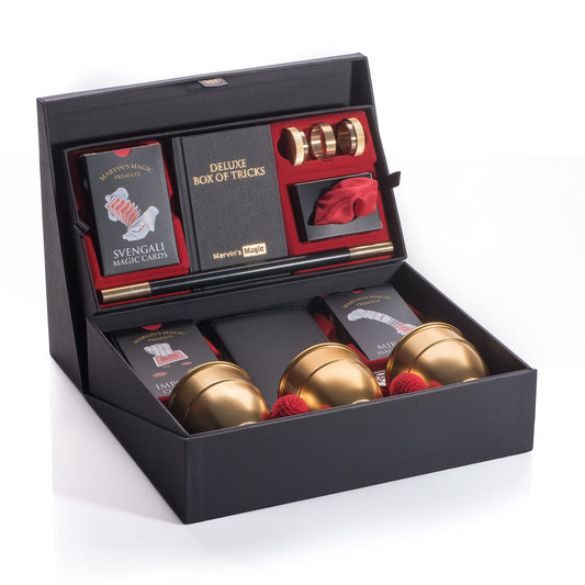 Marvin's Magic - Signature Deluxe Box of Tricks | Executive Set of Magic Tricks | Magic Set for Beginner and Experienced Magicians | Magician Supplies Include Mystical Magic Cards, Dynamic Coins