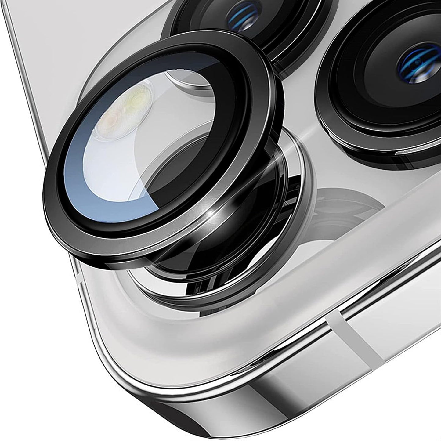 11 12 12 9H TENOC Camera Lens Protector for iPhone & iPhone & iPhone Mini, Tempered Glass Camera Screen Cover, Black