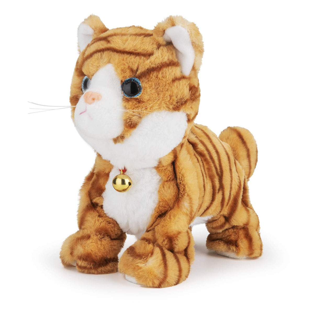 Smalody Interactive Electronic Plush Toy - Upgrade Robot Talking Cat Toys, Animals Sound Control Electronic Pet for Kids, Kitten Toys for Boys & Girls Kids(Yellow)
