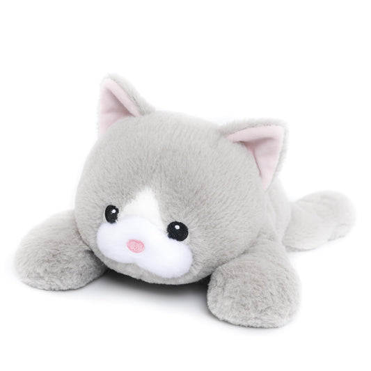WEIGEDU Weighted Cat Stuffed Animal Plush Toy with Embroidered Eyes and Removable Weight Pack - 20 Inches, 2.3 lbs for Kids and Adults