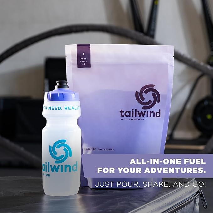 Tailwind Nutrition Endurance Fuel, Carbohydrate & Electrolyte Sports Drink Mix Powder, Gluten-Free, Vegan, Naked Unflavored, 50 Servings