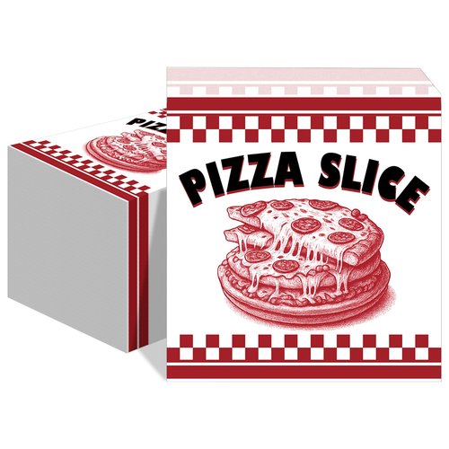 ForraFun 1000 Pcs Pizza Slice Bags Bulk 8.3 x 7.9 Paper Pizza Bags Large Food Delivery Containers Take out Food Containers for Wedding Cookies Cake Party Favors