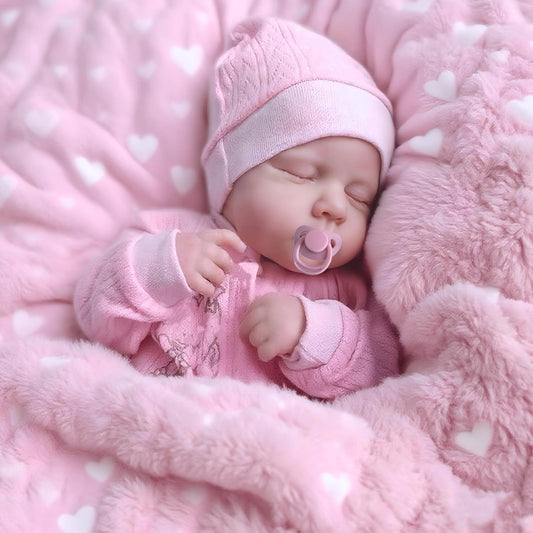 MRB Lifelike Reborn Baby Dolls-20 inch Realistic Newborn Baby Dolls, Soft Vinyl and Cloth Body Real Life Baby Dolls Girl with Accessories Birthday Gift for Kids Age 3+