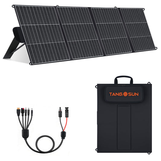 200W Portable Solar Panel for Power Station 25% Efficiency HPBC Cells ETFE Foldable Solar Charger USB-A,Type-C,MC4 Output,IP65 Waterproof for Outdoor Camping, RV, Emergency Power Supply