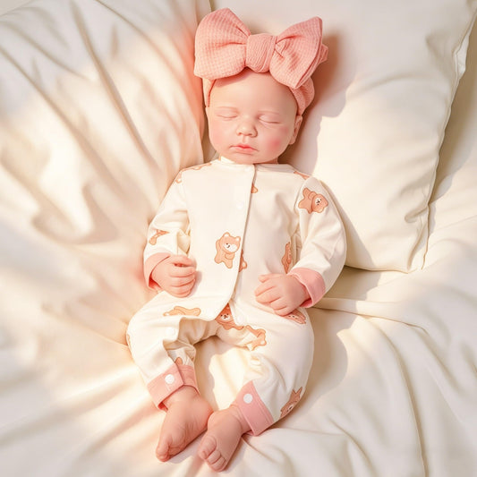 GiggleBabble 18-19 Inch Full Silicone Reborn Baby Doll - 6lbs Weighted Soft Silicone Touch - 4.8/5 Stars 30+ Vine Tested - Collectible for Adults & Premium Parents - Not Vinyl Toy