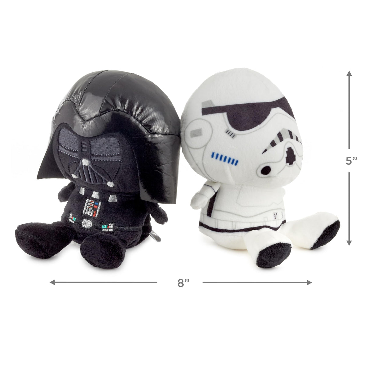 Hallmark Better Together Star Wars Magnetic Plush Toy (Darth Vader and Storm Trooper) 5" Stuffed Toys, Gifts for Kids and Fans