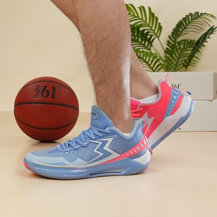 361° Big3 5.0 Quick PRO Basketball Shoes for Men Breathable Outdoor Sneakers Cushioning,Anti Slip Practice Student Sports Shoes for Teens and Adults,Caldwell Pope Zapatillas de baloncesto Hombre