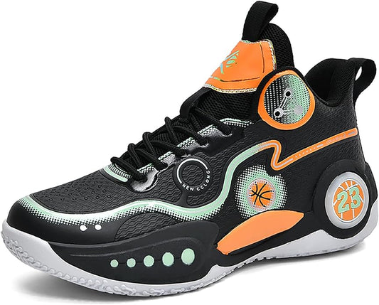 Boys Basketball Shoes Breathable Indoor Athletic Shoes Youth Outdoor Fashion Sneakers Comfortable Basketball Shoes for Girls