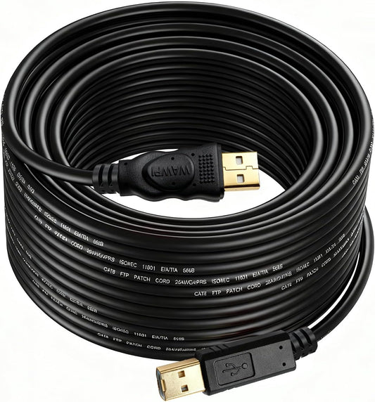 2.0 10 (3 USB Cable - A-Male to B-Male -Printer/Scanner Feet Meters)