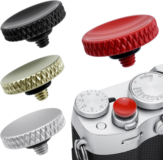4 X-T3 X100 X100S X-T10 X-T20 X-T30 Xpro1, 4 SDTC Tech Pcs Fuji Shutter Release Button Accessories, Copper Camera Soft