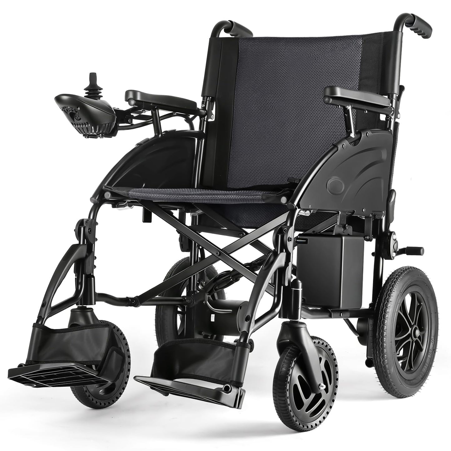 Zurcheel SLF20 Electric Wheelchair, Foldable Durable Motorized Wheelchair with 19-inch Seat, Electric Wheelchairs for Adults, Airline Approved