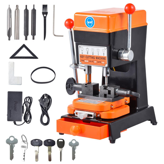 180W Horizontal Automatic Keys Duplicator, 110V Hardware Cutter Machine for Cut Metal Parts, Commercial Cutting Machine, for Hardware Stores, Hotels