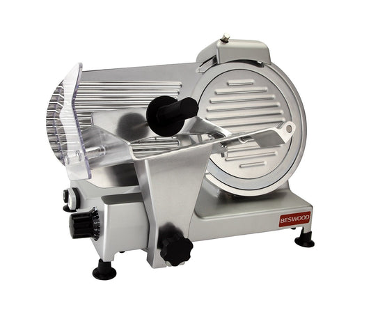BESWOOD 10" Electric Deli Meat Slicer, Cheese Food Slicer with Premium Chromium-plated Steel Blade, for Commercial and for Home Use 240W, BESWOOD250