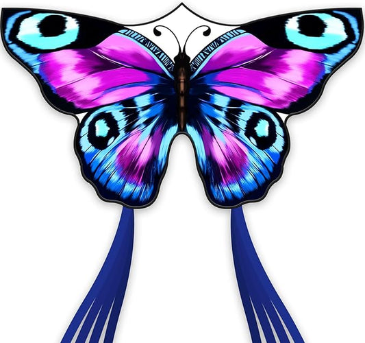 Colorful Butterfly Kite,Easy to Fly Large Outdoor Kite for Kids & Adults, Beach & Park Toys with Durable Nylon, Family Fun Activities