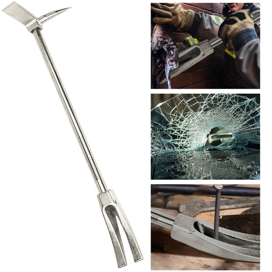 30" Halligan Bar Firefighter Tool - Forged Steel One-Piece Construction | Fork Gap Design