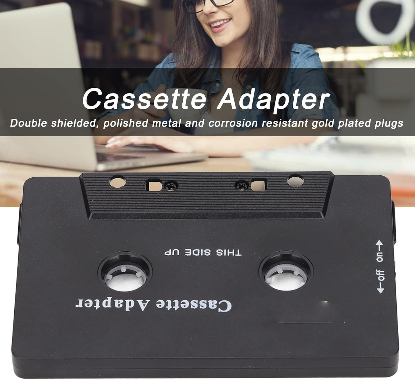 Cassette 5.0 Cassette MP3 Car Bluetooth Receiver, Bluetooth Aux Adapter, Portable Tape Player for Mobile Phone, Tablet