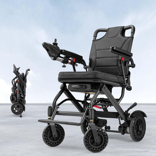 2026 Upgrade VERPAL 36lbs Lightweight Electric Wheelchair for Adults Seniors, Foldable Electric Wheelchair for Travel, Air Transport, 360W Power Wheelchair for All Terrain, Motorized Mobility Scooters