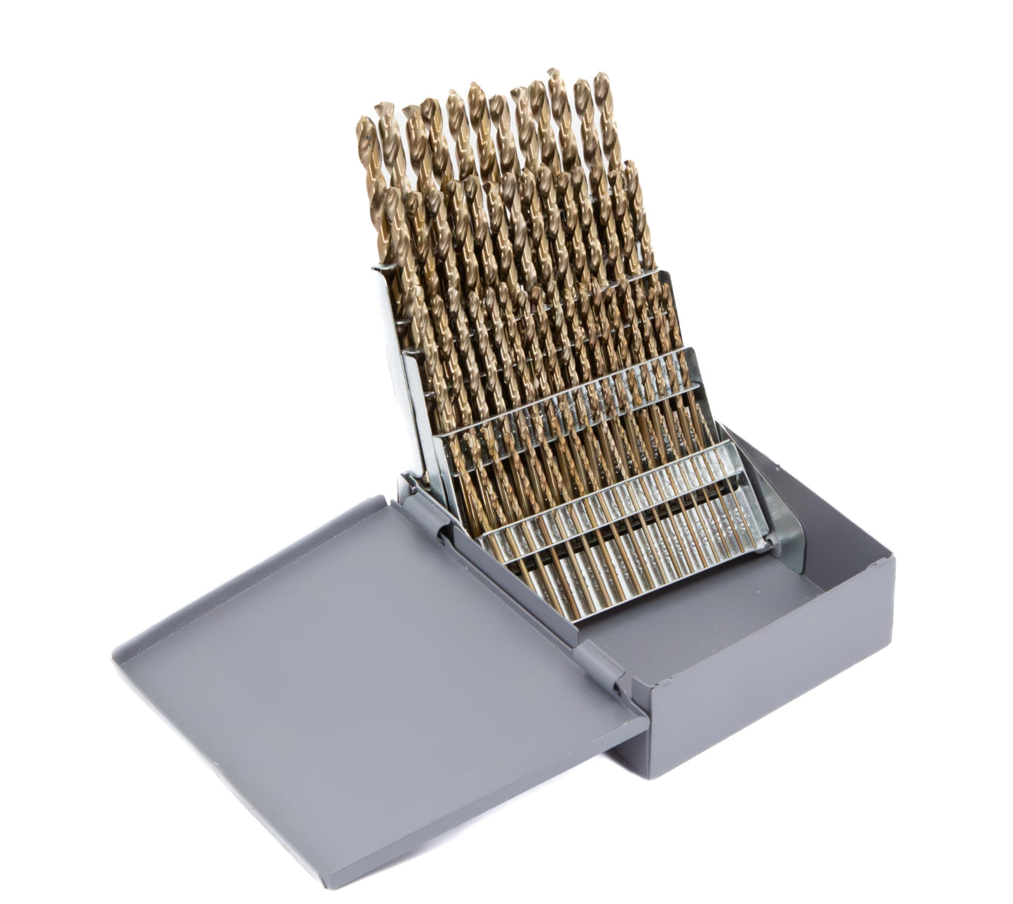 Drill America 60 Piece m42 Cobalt Screw Machine (Stub) Drill Bit Set (Wire Sizes: #1 - #60), D/ASTCO Series