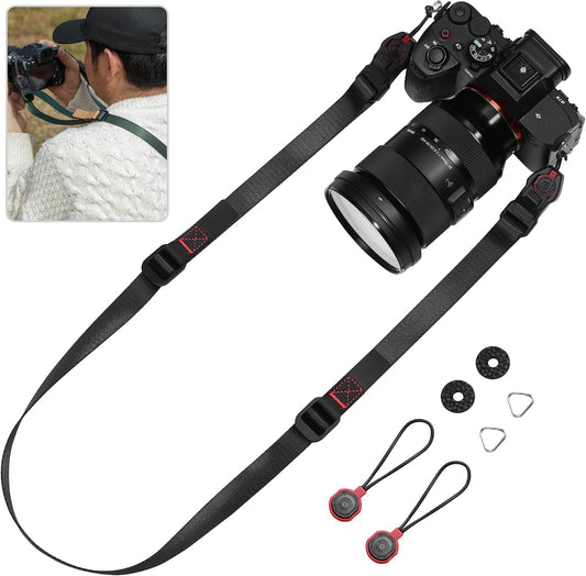 198 lbs 0.78 Inch Camera Strap Compatible for Peak Design Quick Release - Adjustable Length Load Capacity Quick