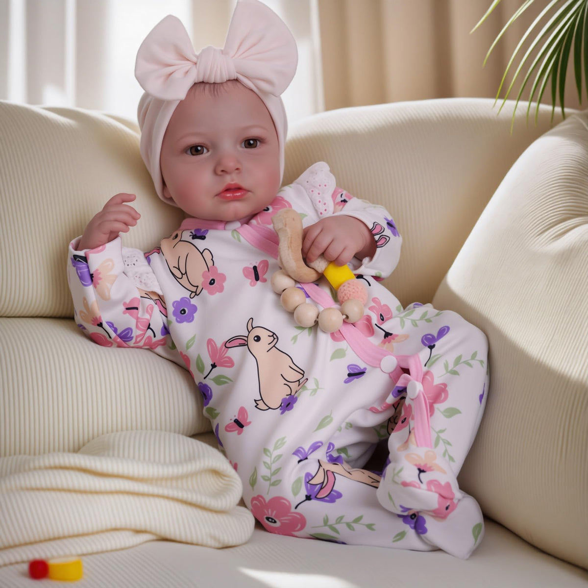 BABESIDE Reborn Baby Dolls - 20-inch Cute Soft Vinyl Realistic Baby Doll Real Life Baby Dolls with Complete Accessories Perfect for Cuddling, Playtime, and Gift Giving