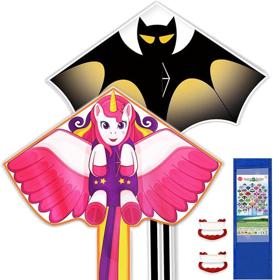 Kite for Kids Ages 3-5 4-8 & Adults, Flying Toys| Beach Toys| Outdoor Toys, Easy to Fly Butterfly Kites with Handle and 328FT Kite String, Large Kites for Boys Girls Birthday Gifts Party Favor Games