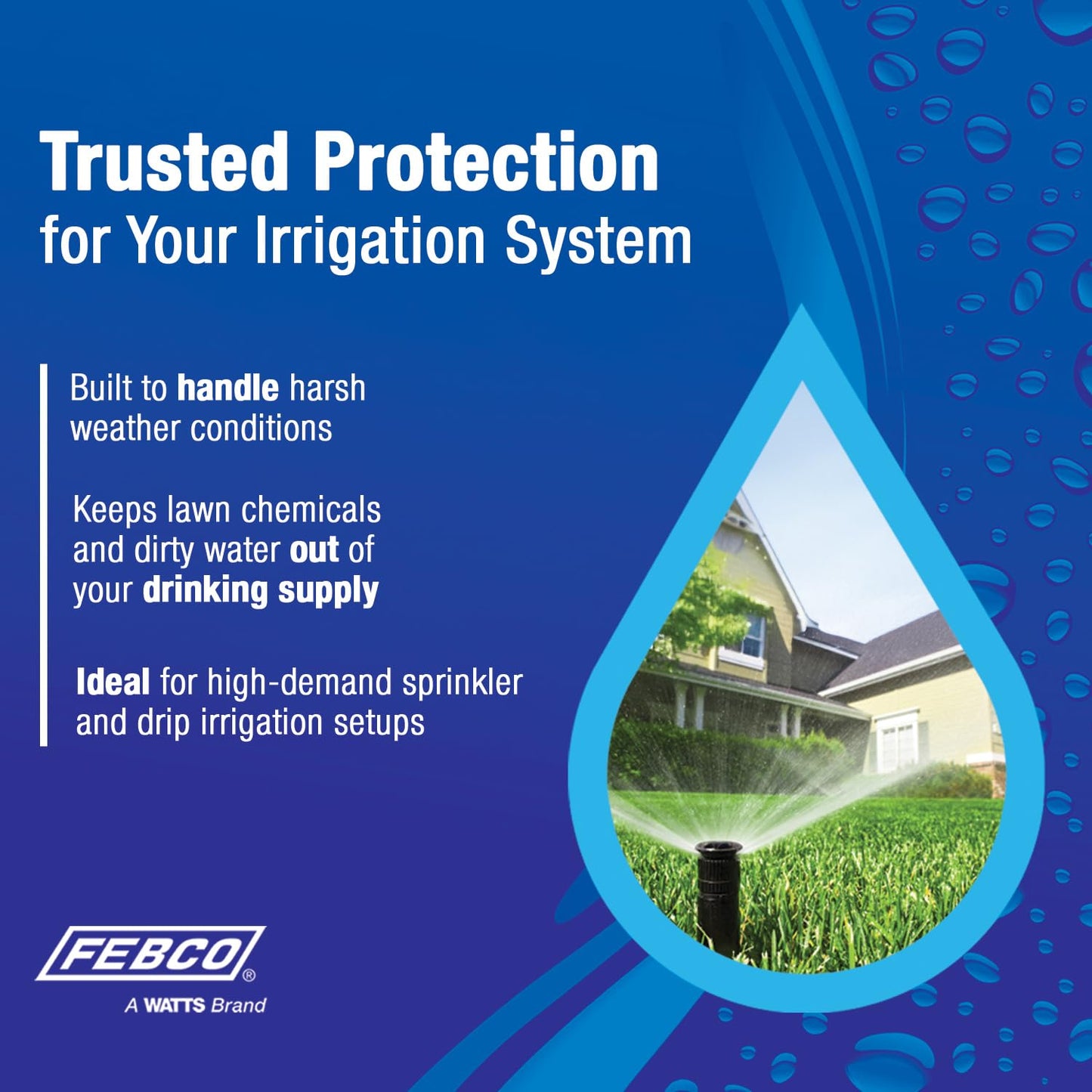 Febco 765 Series 1" Bronze Pressure Vacuum Breaker Backflow Preventer, Quarter Turn Shutoff, NPT Connections, Freeze Sensor with SentryPlus Alert Technology, Industrial Plants, Irrigation System