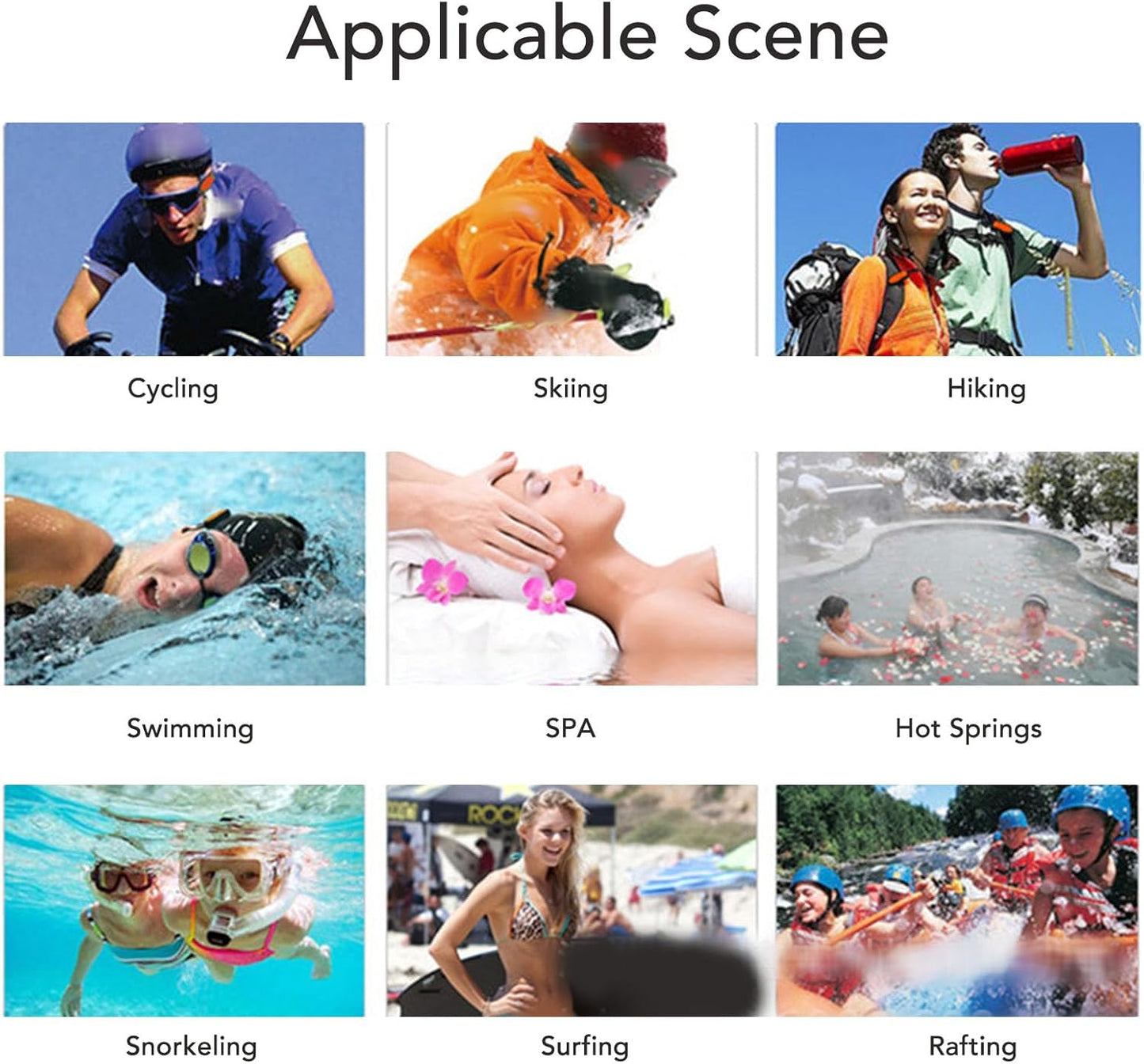 LICAEVEY Mp3 Swimming, IPX8 MP3 Swimming (8GB) Player for Player Rechargeable Music Player with Earphone for Diving
