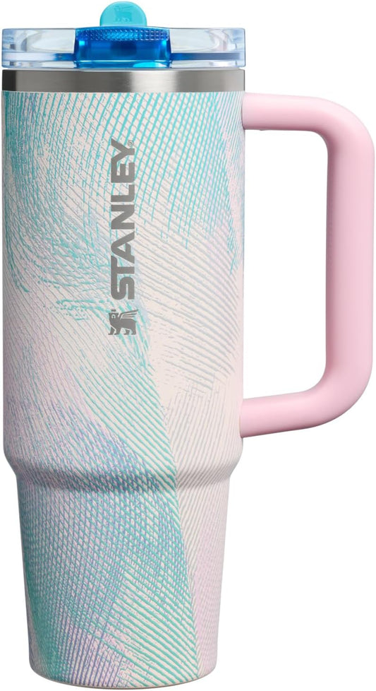 STANLEY Quencher ProTour 30 oz Tumbler - Leakproof Lid, Built-In Straw & Handle | Insulated Stainless Steel | BPA-Free | Sea Glass Plume