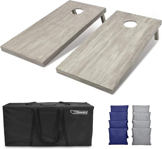 GoSports 4 ft x 2 ft Regulation Size Wooden Cornhole Boards Set - Includes Carrying Case and Bean Bags (Choose Your Colors) Over 100 Color Combinations