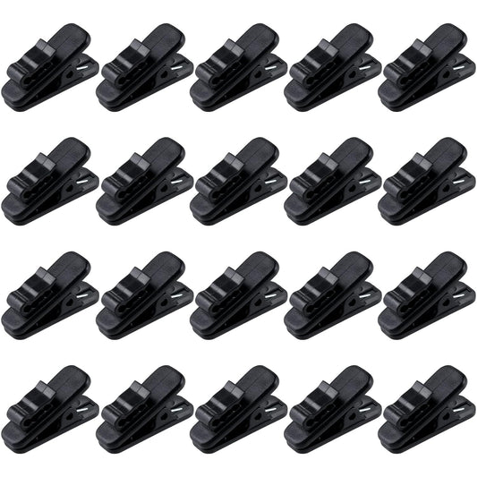 1.5mm 1 Inch Length,20Pcs MUZHI Headphone Clip,Small Cable Clothing Clips,Earbud Clip to Keep Earphone/Microphone Cord