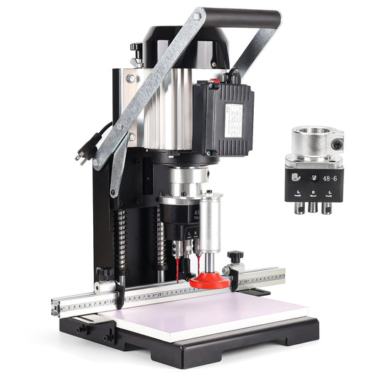 48-6mm Manual Hinge Drilling Machine Woodworking Boring 1100w 2840 RPM Boring Depth 0-40mm