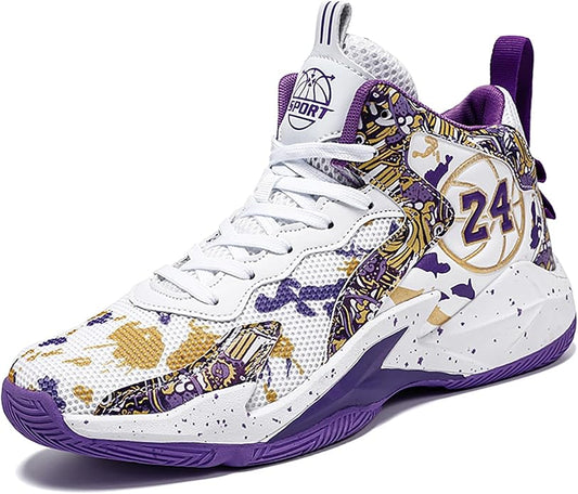 Boys Basketball Shoes Breathable Indoor Athletic Shoes Youth Outdoor Fashion Sneakers Comfortable Basketball Shoes for Girls