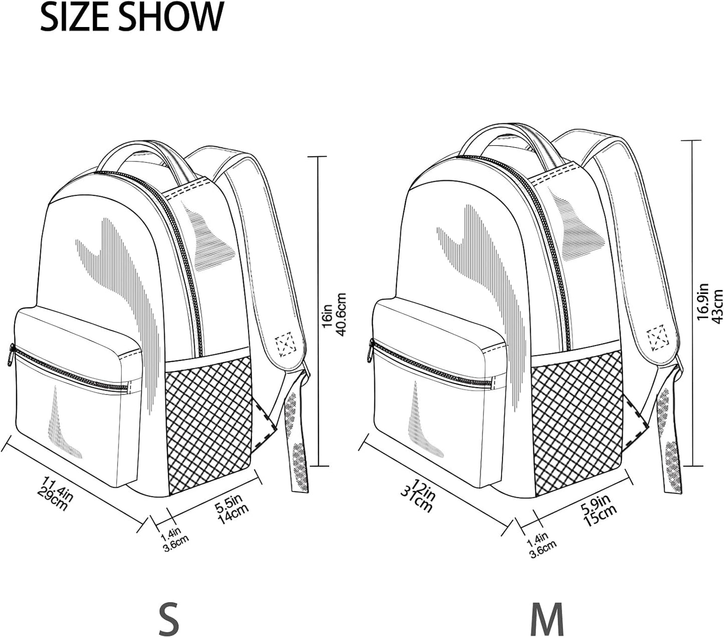 Krafig Backpacks Backpack Daypack Watercolor Shrimps Pattern Boys Girls Kids School Bookbag, School Bag Travel