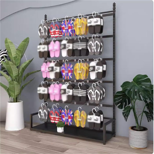 5 Tier Metal Underwear Display Stand, Large Capacity, Lingerie Garment Rack, Retail Sock Show Shelves, Commercial Clothing Store Shelf, for Bras, Shorts, Hats(Black,80 * 35 * 135cm)