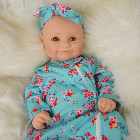 YaLuoQian Silicone Reborn Baby Dolls 1:1 Silicone Smile Doll Realistic Reborn Baby Dolls