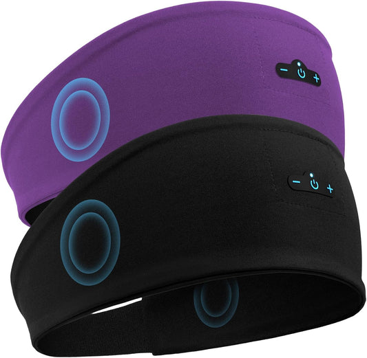 17H Sleep Headphones Bluetooth Headband for Side Sleeper, Playtime, Wireless Headband Headphones with HD Stereo