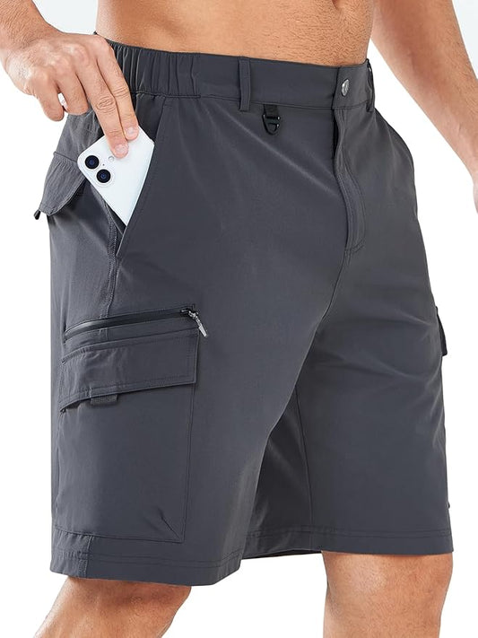 NORTHYARD Men's Cargo Hiking Shorts 9" Lightweight Outdoor Tactical Work Camping Sport Golf Casual Travel Fishing Multipocket