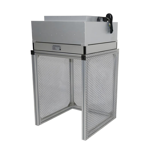 Banfluxion 110V Air Flow Clean Bench Dust Free Room Workshop Vertical Laminar Flow Hood with HEPA Filter and 23.62"*23.62"*29.13" Working Area for Phone LCD Repair Workshop Laboratory