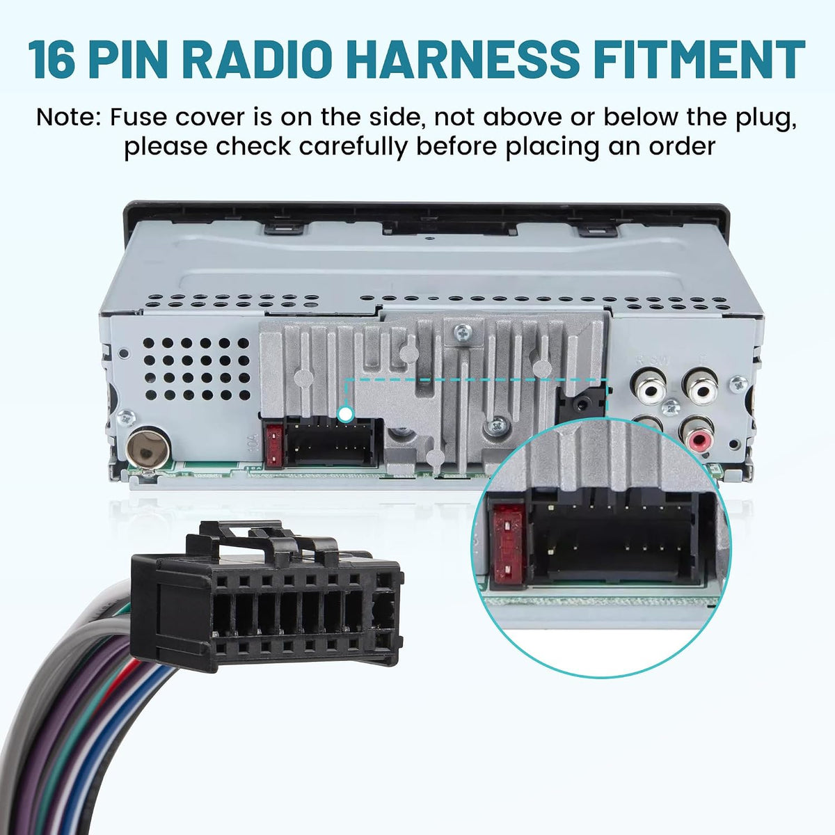 16 AVH4000NEX AVH-4100NEX AVIC-6100NEX NuIth Pin Pioneer Radio Stereo Wiring Harness Power Speaker Plug DVD Power Cord