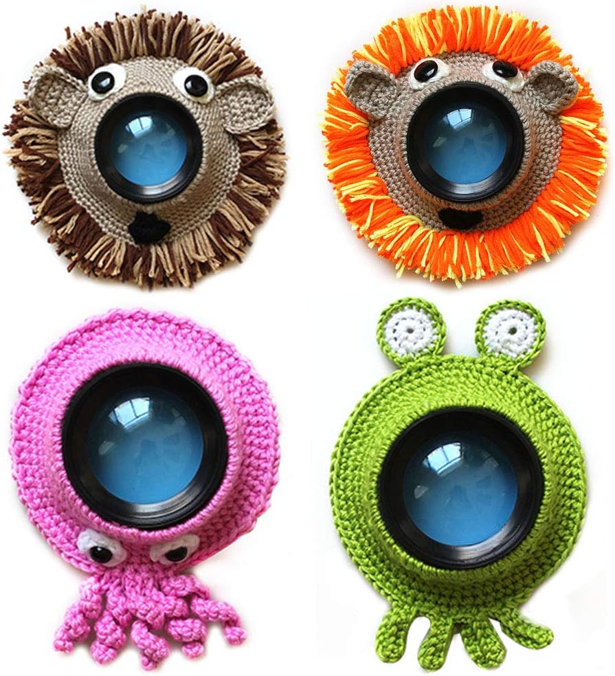 Frandilo Camera Buddies, Shutter Huggers for Getting The Baby's Attention, Child Lens Accessory Handmade Pet Shutter