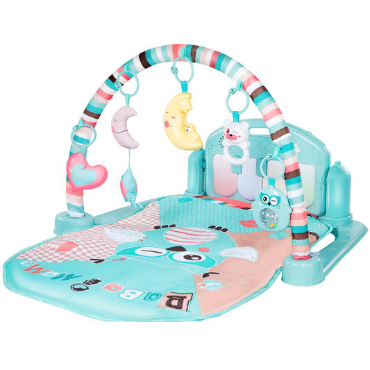 TEMI Baby Gym Toys & Activity Play Mat, Kick and Play Piano Gym Center with Music and Lights, Electronic Learning Toys for Infants, Toddlers, Newborn, Girls and Boys Ages 1 to 36 Months