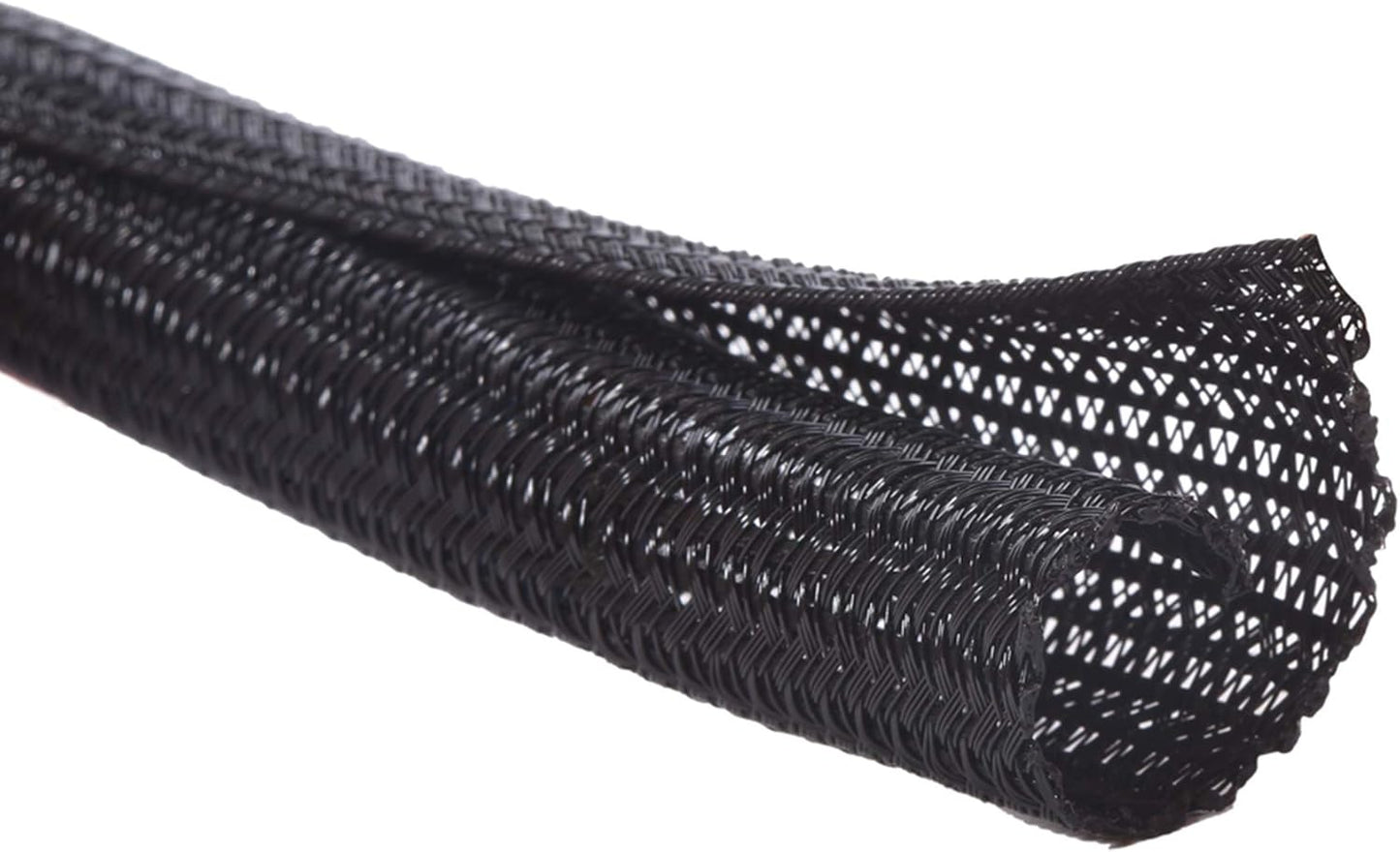 Alex Tech 25ft 1/2 inch - Cord Protector Wire Loom Tubing Cable Sleeve Split Sleeving For USB Cable Power Cord Audio