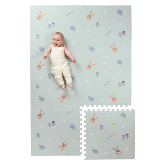Taf Toys Baby Play Mat - Play Pen Tummy Time Mat & Crawling Mat Foam Play Mat for Baby with Interlocking Floor Tiles 72x48 Inches Puzzle - Baby Floor Mat Infants & Toddlers (X-Large)