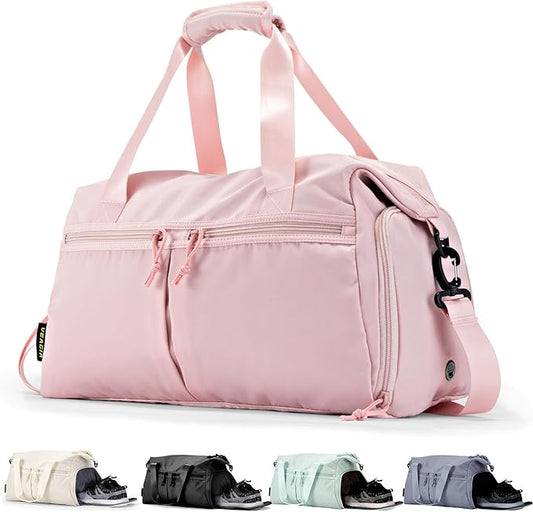 Weekender Duffel Bag with Shoe Compartment And Wet Pocket-Luggage Everyday Overnight Bag for Men and Women Travel-Carry On Gym Bag